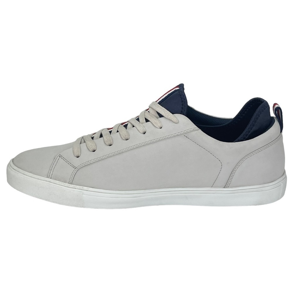 Tommy Hilfiger McNeil Cream Faux Leather Mens Sneakers 12M - Picture 3 of 16